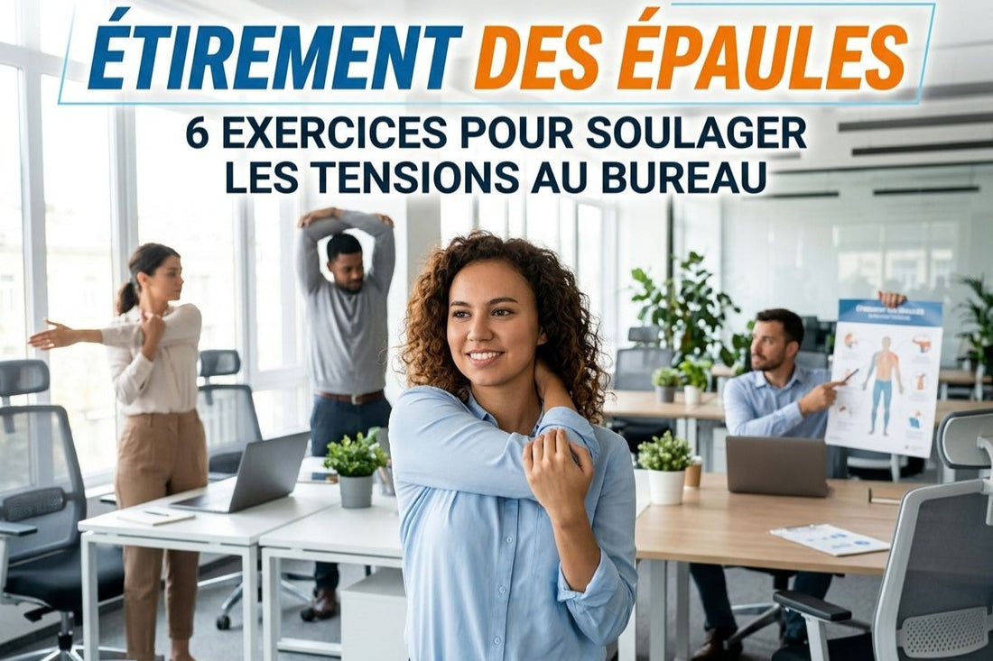 etirement epaules 6 exercices bureau