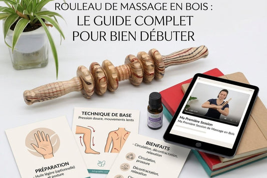rouleau de massage en bois guide utilisation