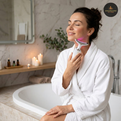 appareil de massage anti rides thermotherapie 45c
