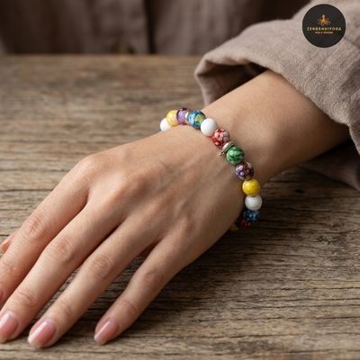 bracelet 7 chakras harmonie centres energetiques vitalite