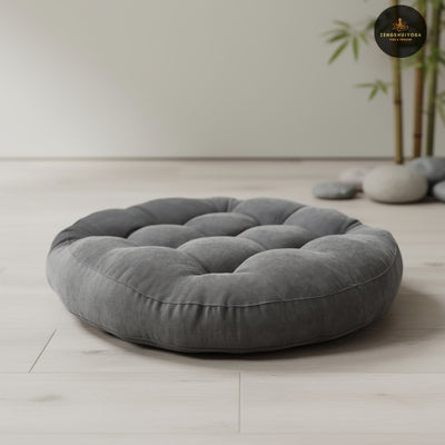 coussin yoga respirant velours anti transpiration