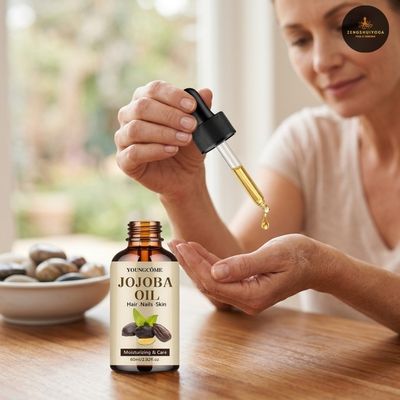 huile de massage jojoba rechauffer entre les mains