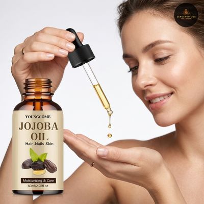huile de massage jojoba test sur la main