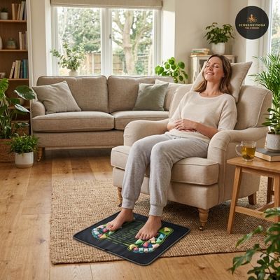 tapis acupression pied pieds nus picots progressif debutante