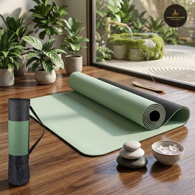 tapis de yoga eco responsable 180x57cm 1kg leger debutante