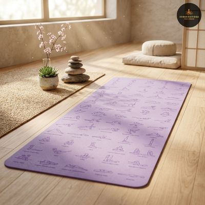 tapis de yoga épais ambiance zen maison