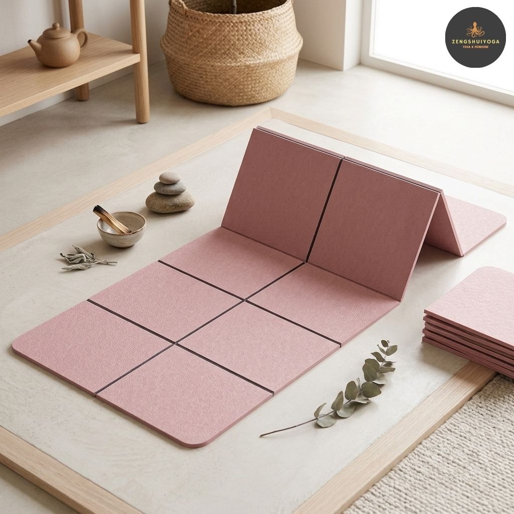 tapis de yoga pliable memoire forme planeite durable qualite