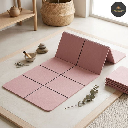 tapis de yoga pliable memoire forme planeite durable qualite