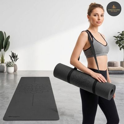tapis de yoga transportable sangle epaule