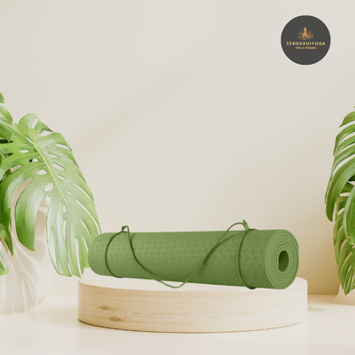 tapis de yoga vert